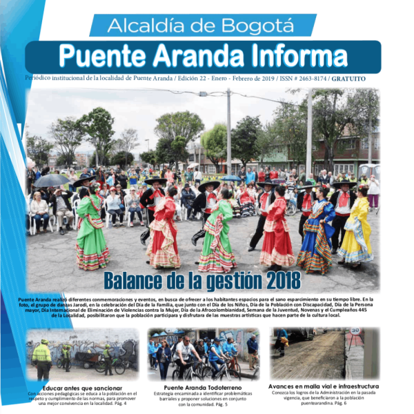 Periódico institucional de la Localidad de Puente Aranda