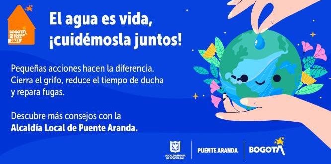 Alcaldía Local de Puente Aranda promueve el ahorro de agua con consejos prácticos