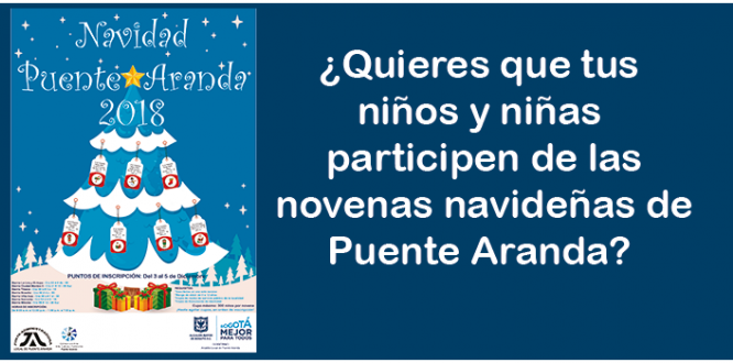 ¿Quieres que tus niños y niñas participen de las novenas navideñas de Puente Aranda?