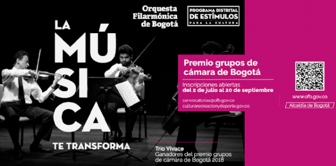 ¡Participe en el Premio Grupos de Cámara de Bogotá!