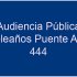 Audiencia Pública Cumpleaños Puente Aranda 444